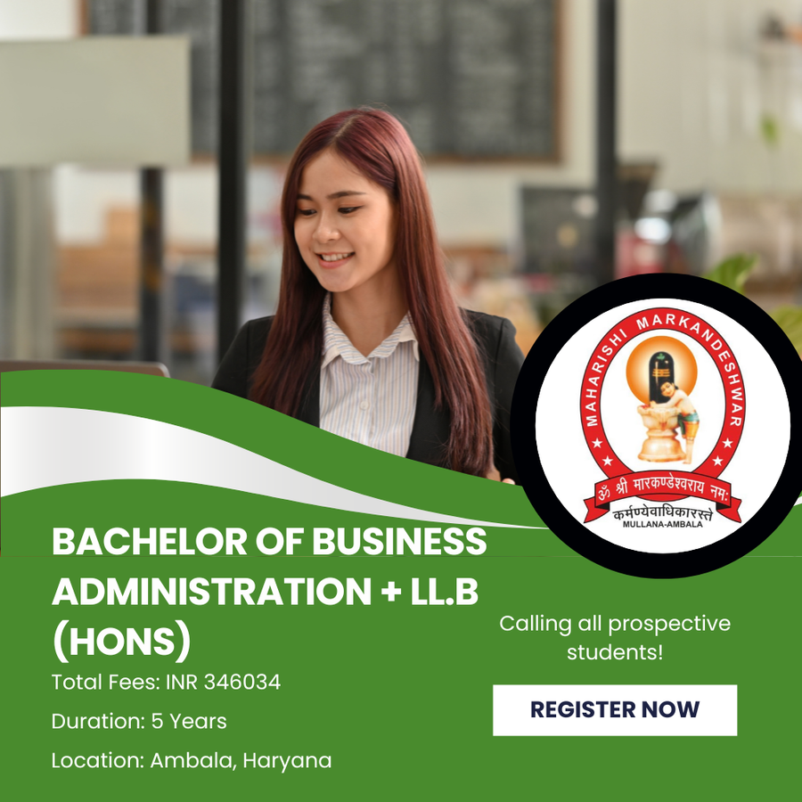 Bachelor of Business Administration + LL.B (Hons) at Maharishi Markandeshwar (Deemed To Be University), Haryana - Other